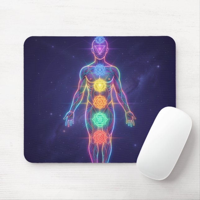 Tapis De Souris Les 7 Chakras (Avec souris)