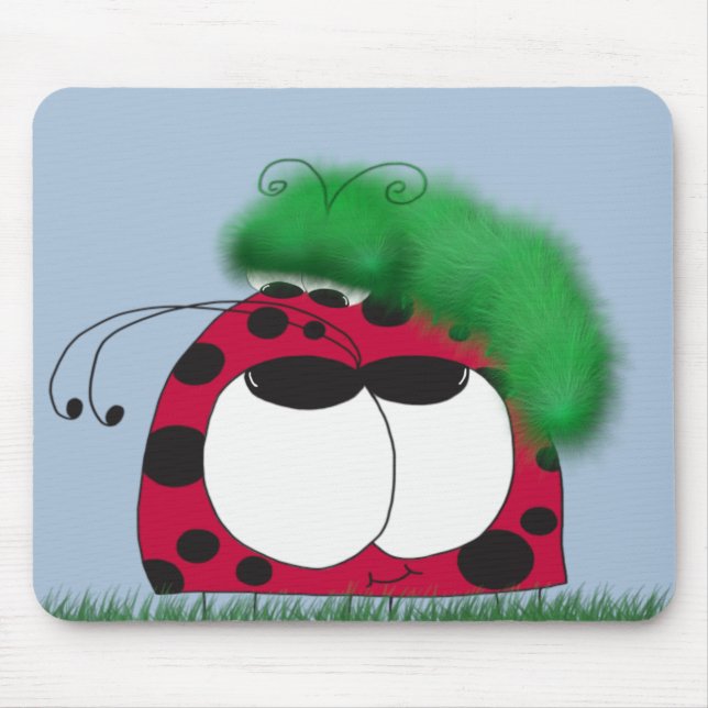 Tapis De Souris Les amis rares Ladybug et Caterpillar (Devant)
