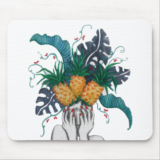 Tapis De Souris Les ananas sont dans ma tête