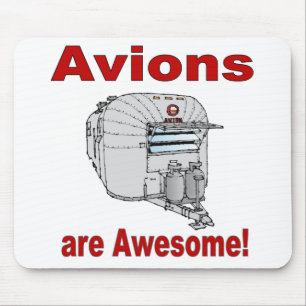 Tapis De Souris Les avions sont géniaux60s-RED