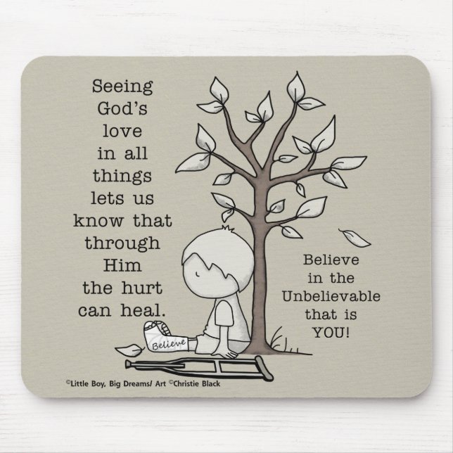 Tapis De Souris Les blessures peuvent guérir (Devant)