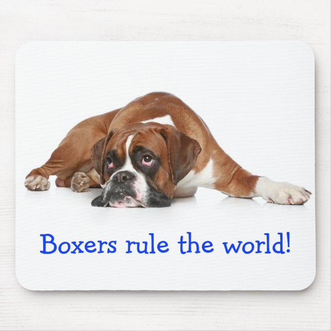 Tapis De Souris Les boxeurs dominent le monde Mousepad (Devant)