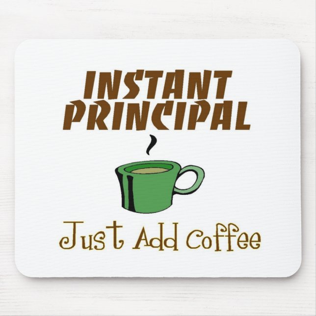 Tapis De Souris Les cadeaux de directeur "ajoutent juste le café " (Devant)