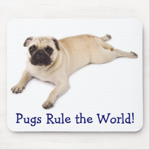 Tapis De Souris Les Carlins dirigent le monde de Mousepad
