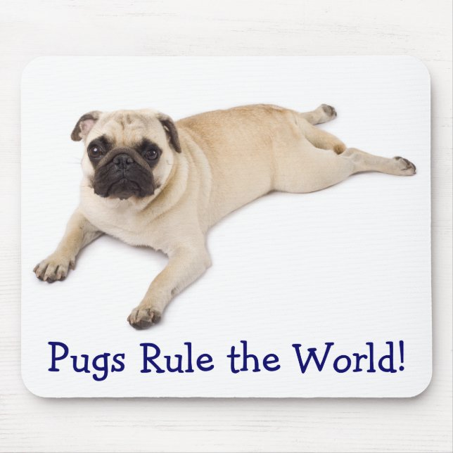 Tapis De Souris Les Carlins dirigent le monde de Mousepad (Devant)