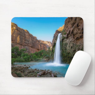 Tapis De Souris Les cascades   Chutes Havasu au coucher du soleil