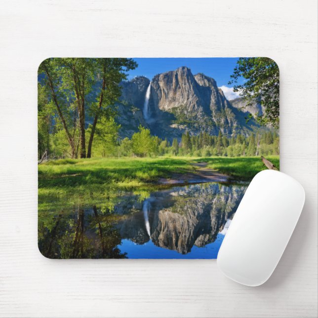 Tapis De Souris Les cascades | Yosemite Falls, Californie (Avec souris)