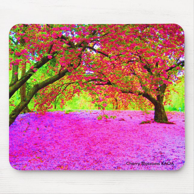 Tapis De Souris Les cerisiers en fleurs à Central Park (Devant)