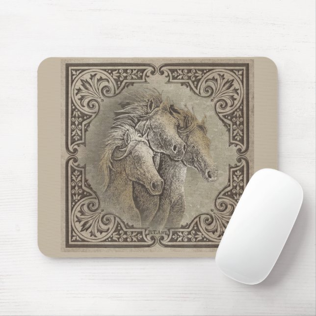 Tapis De Souris Les chevaux (Avec souris)