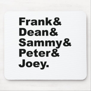 Tapis De Souris Les cinq rats Frank Dean Sammy Joey & Peter