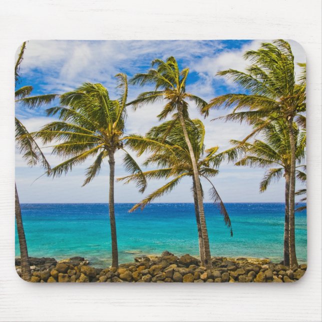 Tapis De Souris Les cocotiers (Cocos nucifera) se balancent dans (Devant)