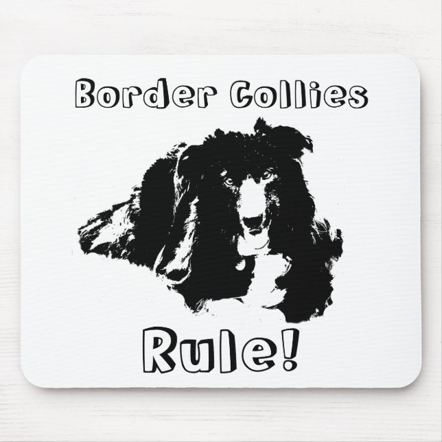 Tapis De Souris Les colons frontaliers gouvernent Drôle Chien Mous (Devant)