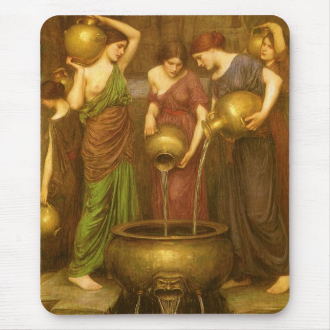Tapis De Souris Les Danaides par John William Waterhouse (Devant)