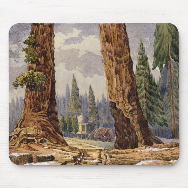 Tapis De Souris Les deux sentinelles, au verger de grands arbres (Devant)