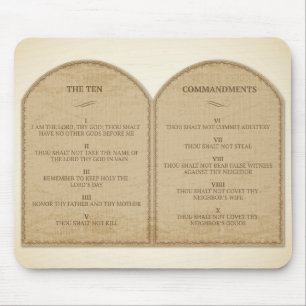 Tapis De Souris Les dix commandements
