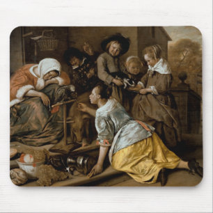 Tapis De Souris Les effets de l'intempérance, c.1663-65