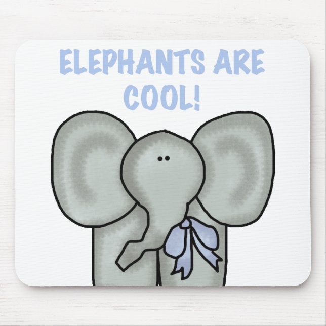 Tapis De Souris Les éléphants sont frais (Devant)