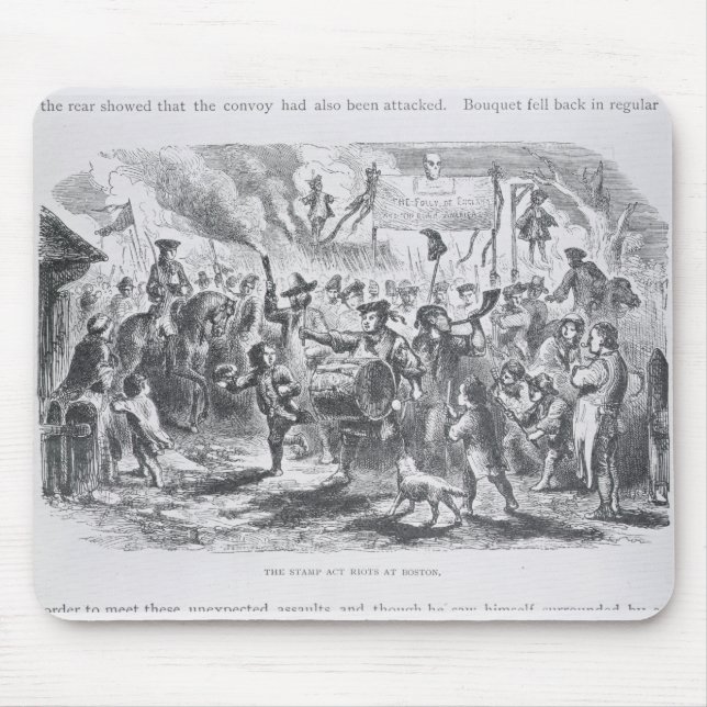 Tapis De Souris Les émeutes d'acte de timbre à Boston (Devant)