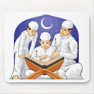 Tapis De Souris Les enfants apprennent à lire l'Al-Quran avec leu