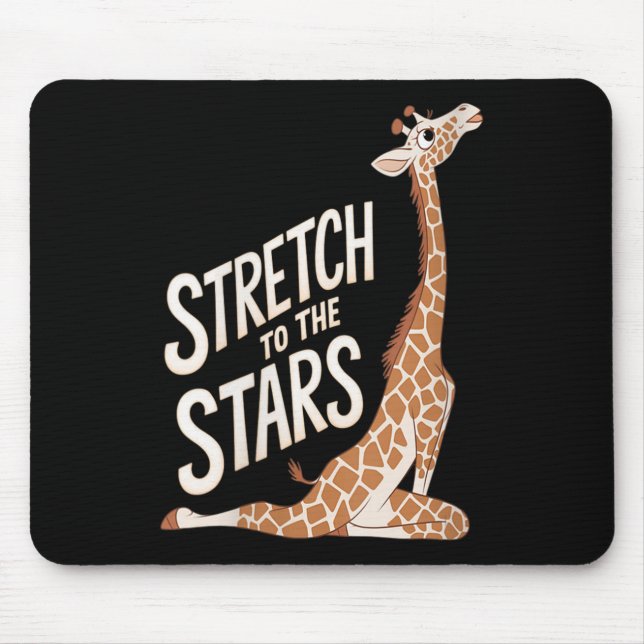 Tapis De Souris Les Femmes S'Étendent Vers La Galaxie Sitive Yoga  (Devant)
