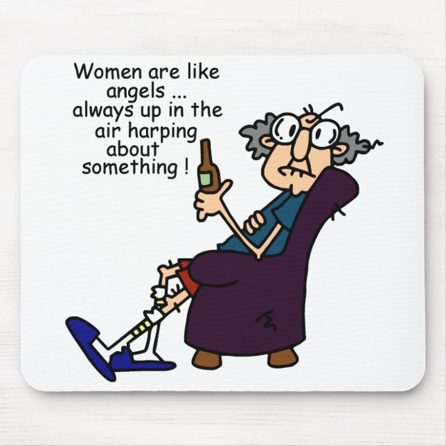Tapis De Souris Les femmes sont comme des anges (Devant)