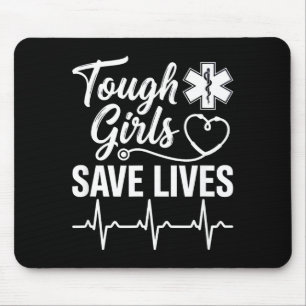 Tapis De Souris Les filles courageuses sauvent des vies Ems ambula
