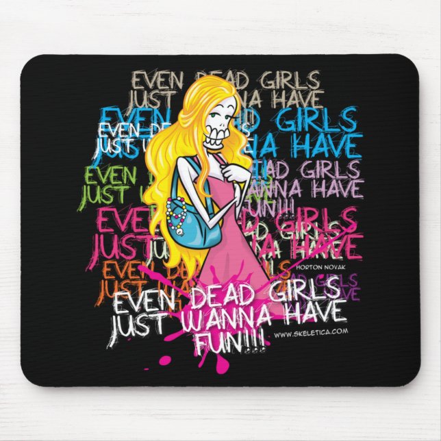Tapis De Souris Les filles mortes juste une de Skeletica- même (Devant)