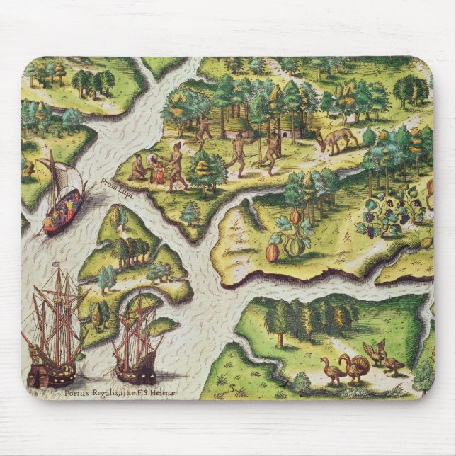 Tapis De Souris Les Français arrivent au port royal (Devant)