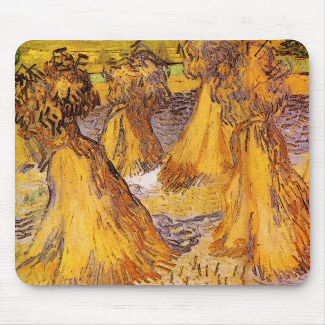 Tapis De Souris Les grains du blé par Vincent van Gogh (Devant)