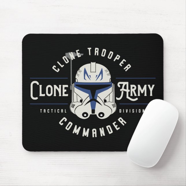 Tapis De Souris Les guerres des clones | Emblème de l'armée de clo (Avec souris)