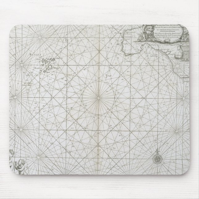 Tapis De Souris Les îles de Scilly et de Cornouailles (Devant)