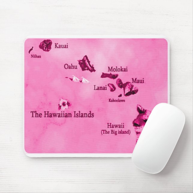 Tapis De Souris Les îles hawaïennes (Avec souris)