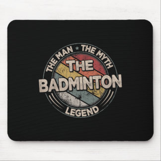 Tapis De Souris Les légendes du badminton Shuttle rétro pour homme