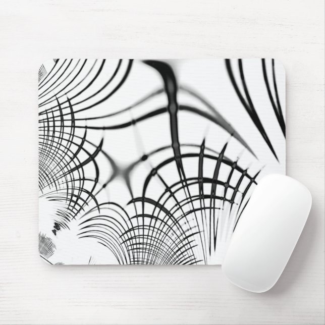 Tapis De Souris Les lignes grises traversées nous rappellent les d (Avec souris)