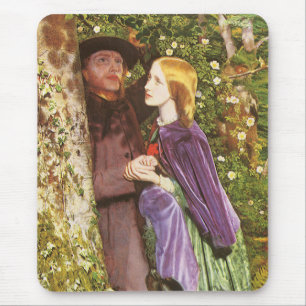 Tapis De Souris Les Longs Fiançailles par Arthur Hughes, Art Vinta