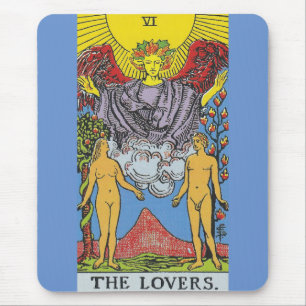 Tapis De Souris Les Lovers Tarot Card Tarots Lecture