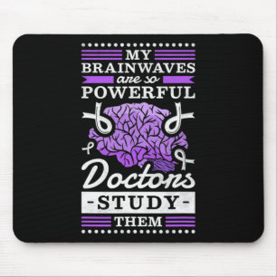 Tapis De Souris Les médecins étudient mes puissantes ondes cérébra
