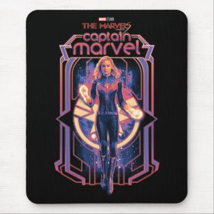 Tapis De Souris Les merveilles Capitaine Marvel Caractère Graphiqu