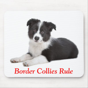 Tapis De Souris Les mignons colons frontaliers gouvernent Mousepad