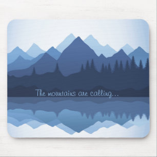 Tapis De Souris Les montagnes appellent Design Mousepad