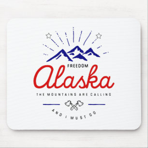 Tapis De Souris Les montagnes de l'Alaska disent que je dois aller