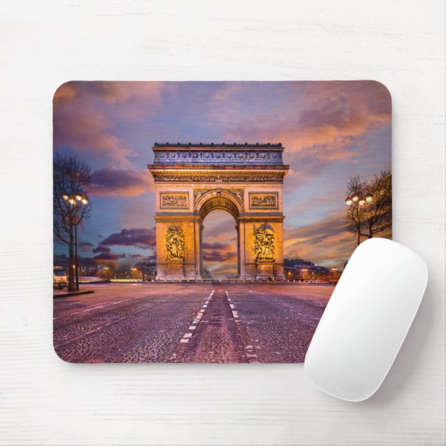 Tapis De Souris Les monuments | Arc de Triomphe, Paris France (Avec souris)