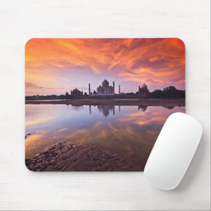 Tapis De Souris Les monuments Coucher de soleil de Taj Mahal