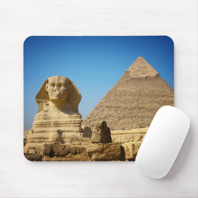 Tapis De Souris Les monuments | Sphinx & Pyramide d'Egypte (Avec souris)