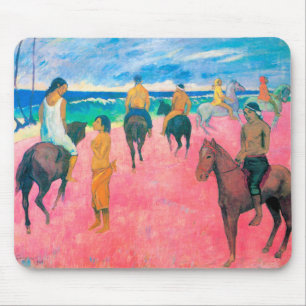Tapis De Souris Les motards de la plage, Gauguin