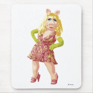 Tapis De Souris Les Muppets Miss Piggy robe fleurie debout