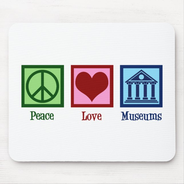Tapis De Souris Les musées Peace Love (Devant)