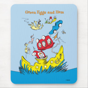 Tapis De Souris Les œufs verts et le jambon   Je ne les aime nulle