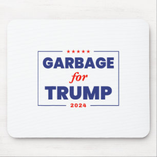 Tapis De Souris Les ordures pour Trump 2024 Drôle partisan de Trum