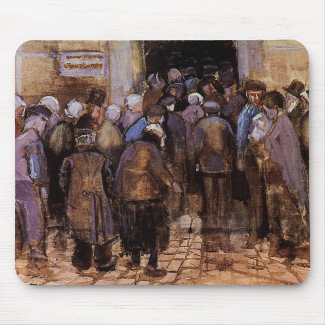 Tapis De Souris Les pauvres et l'argent par Vincent van Gogh (Devant)